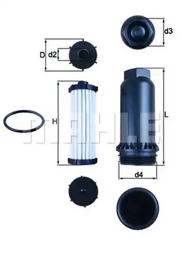 хидравличен филтър, автоматична предавателна кутия KNECHT HX 151KIT