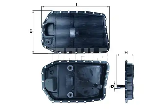 маслена вана (картер), автоматична трансмисия KNECHT HX 154