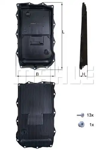 маслена вана (картер), автоматична трансмисия KNECHT HX 184KIT