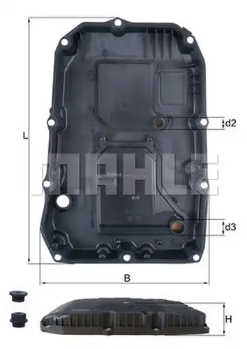 маслена вана (картер), автоматична трансмисия KNECHT HX 196 KIT