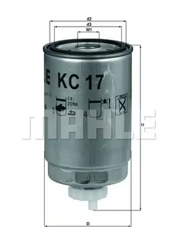 горивен филтър KNECHT KC 17D