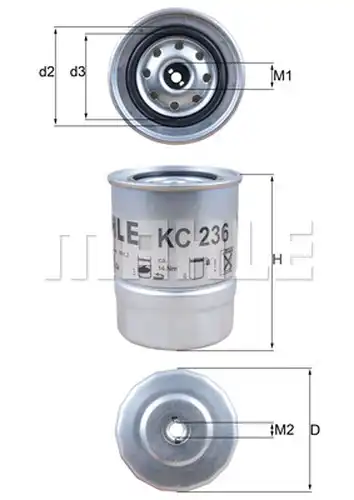 горивен филтър KNECHT KC 236