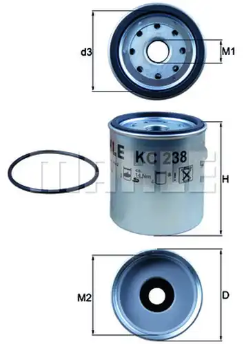 горивен филтър KNECHT KC 238D