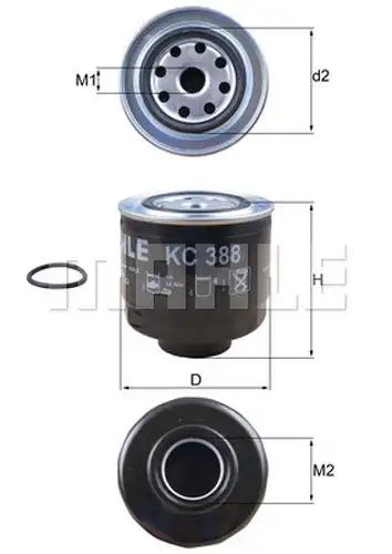 горивен филтър KNECHT KC 388D