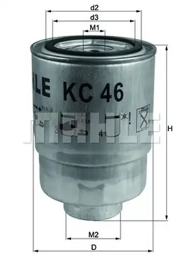 горивен филтър KNECHT KC 46