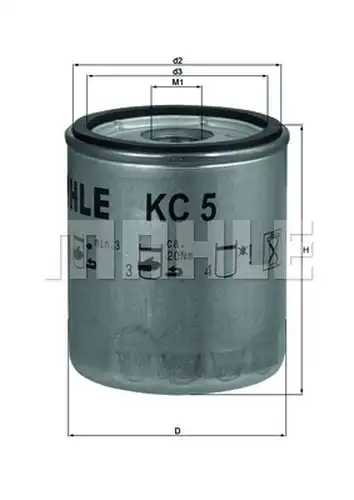 горивен филтър KNECHT KC 5