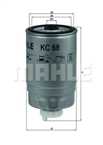 горивен филтър KNECHT KC 68