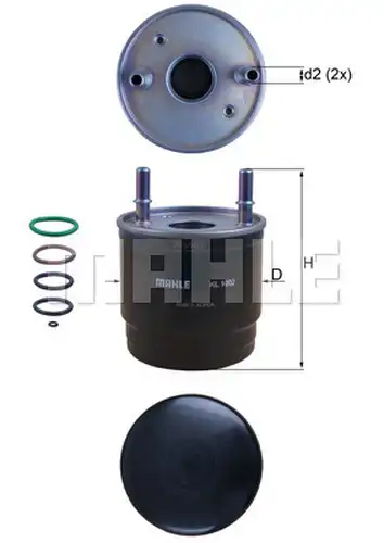 горивен филтър KNECHT KL 1002D