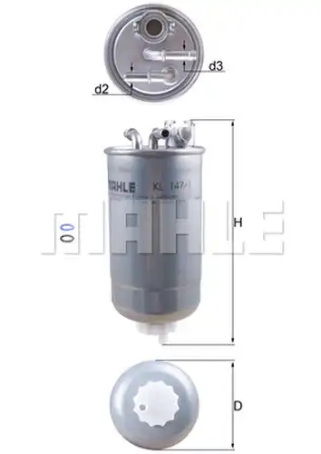 горивен филтър KNECHT KL 147/1D