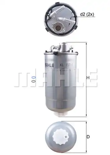 горивен филтър KNECHT KL 157/1D