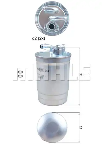 горивен филтър KNECHT KL 554D