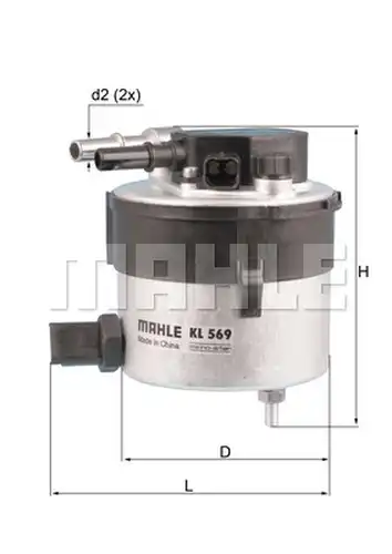 горивен филтър KNECHT KL 569