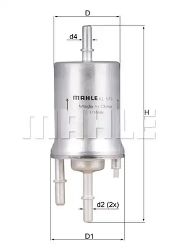 горивен филтър KNECHT KL 572