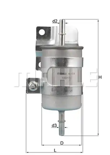 горивен филтър KNECHT KL 598