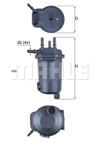 горивен филтър KNECHT KL 632D