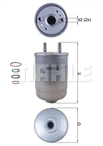 горивен филтър KNECHT KL 752/5D