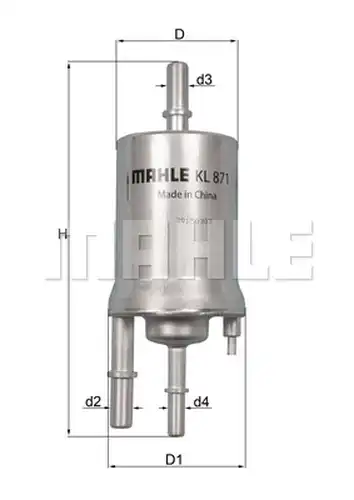 горивен филтър KNECHT KL 871