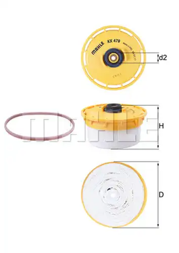 горивен филтър KNECHT KX 479D