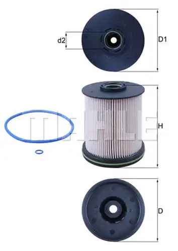 горивен филтър KNECHT KX 491/1D