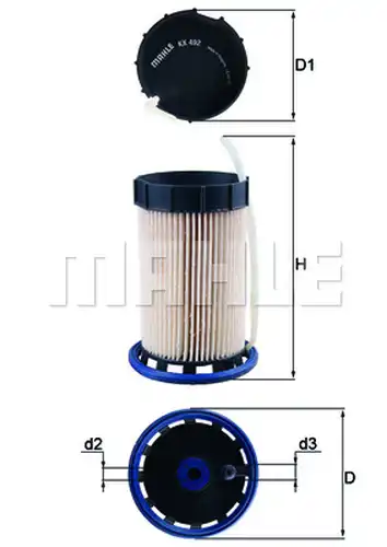 горивен филтър KNECHT KX 492