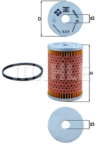 горивен филтър KNECHT KX 9D