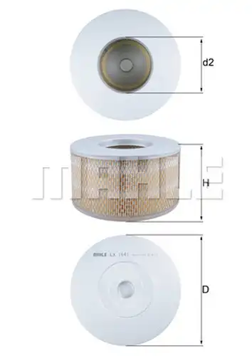 въздушен филтър KNECHT LX 1641