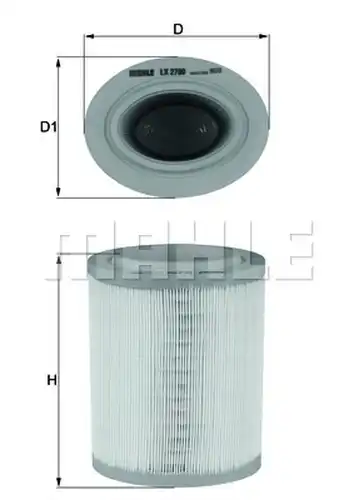 въздушен филтър KNECHT LX 2790