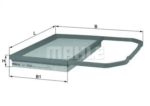 въздушен филтър KNECHT LX 3306