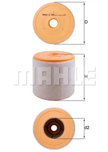 въздушен филтър KNECHT LX 4959