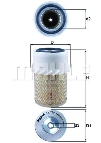 въздушен филтър KNECHT LX 730