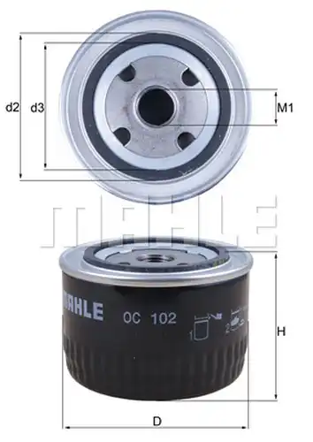 маслен филтър KNECHT OC 102