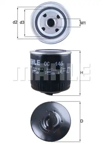 маслен филтър KNECHT OC 145