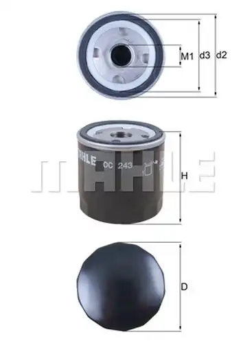 маслен филтър KNECHT OC 243