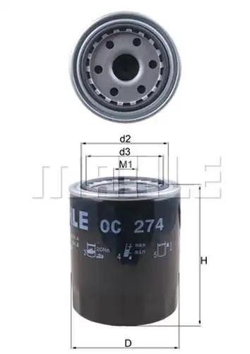 маслен филтър KNECHT OC 274