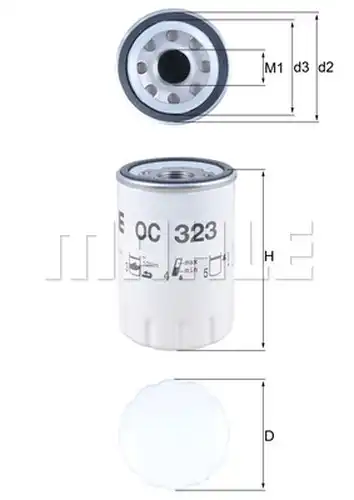 маслен филтър KNECHT OC 323