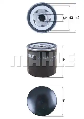 маслен филтър KNECHT OC 473