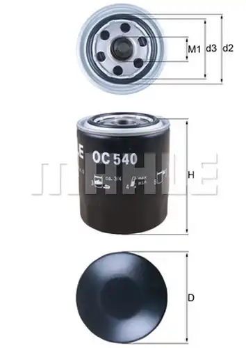 маслен филтър KNECHT OC 540