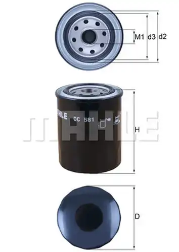 маслен филтър KNECHT OC 581