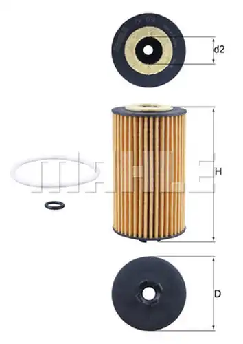 маслен филтър KNECHT OX 1058D