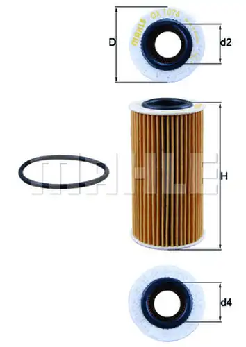 маслен филтър KNECHT OX 1076D