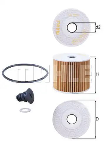 маслен филтър KNECHT OX 1077D