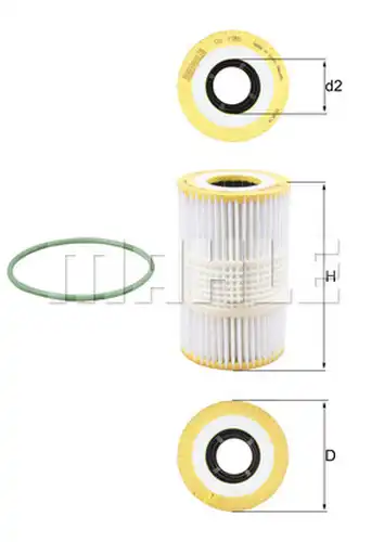 маслен филтър KNECHT OX 1185D