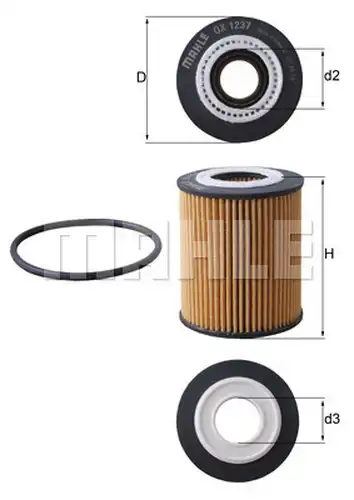 маслен филтър KNECHT OX 1237D