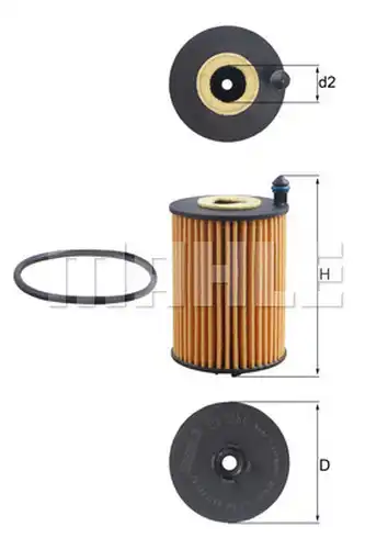 маслен филтър KNECHT OX 1266D