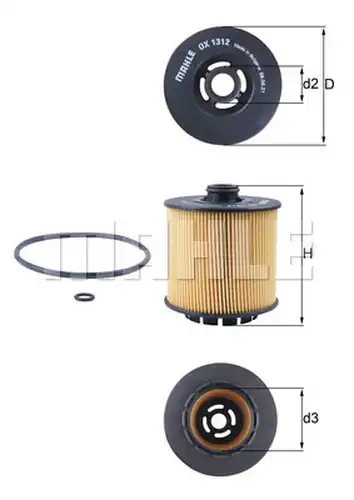 маслен филтър KNECHT OX 1312D