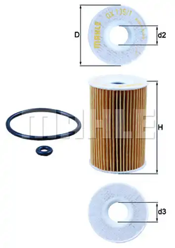 маслен филтър KNECHT OX 135/1D