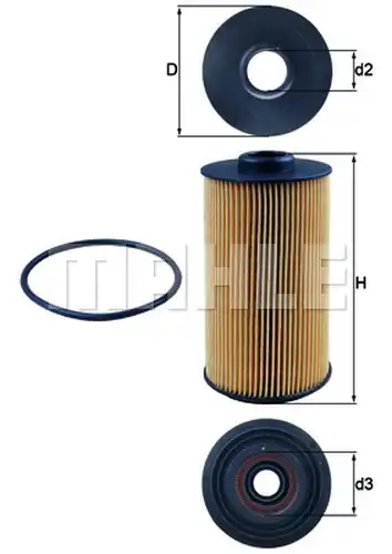 маслен филтър KNECHT OX 152/1D