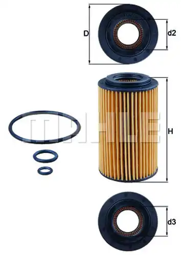 маслен филтър KNECHT OX 153/7D1