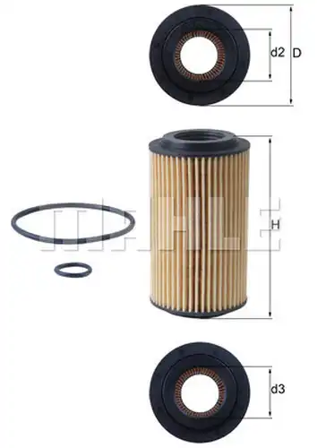 маслен филтър KNECHT OX 153D4