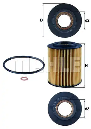 маслен филтър KNECHT OX 154/1D